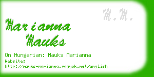 marianna mauks business card